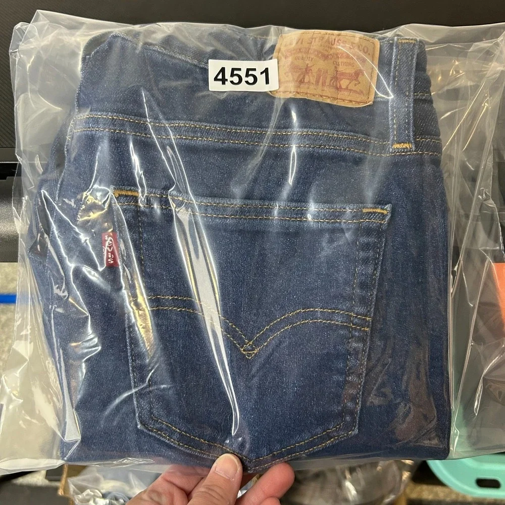 Levi's‎ Jeans Men's Dark Wash Denim Pockets Mid Rise Classic Skinny - 30X28.5